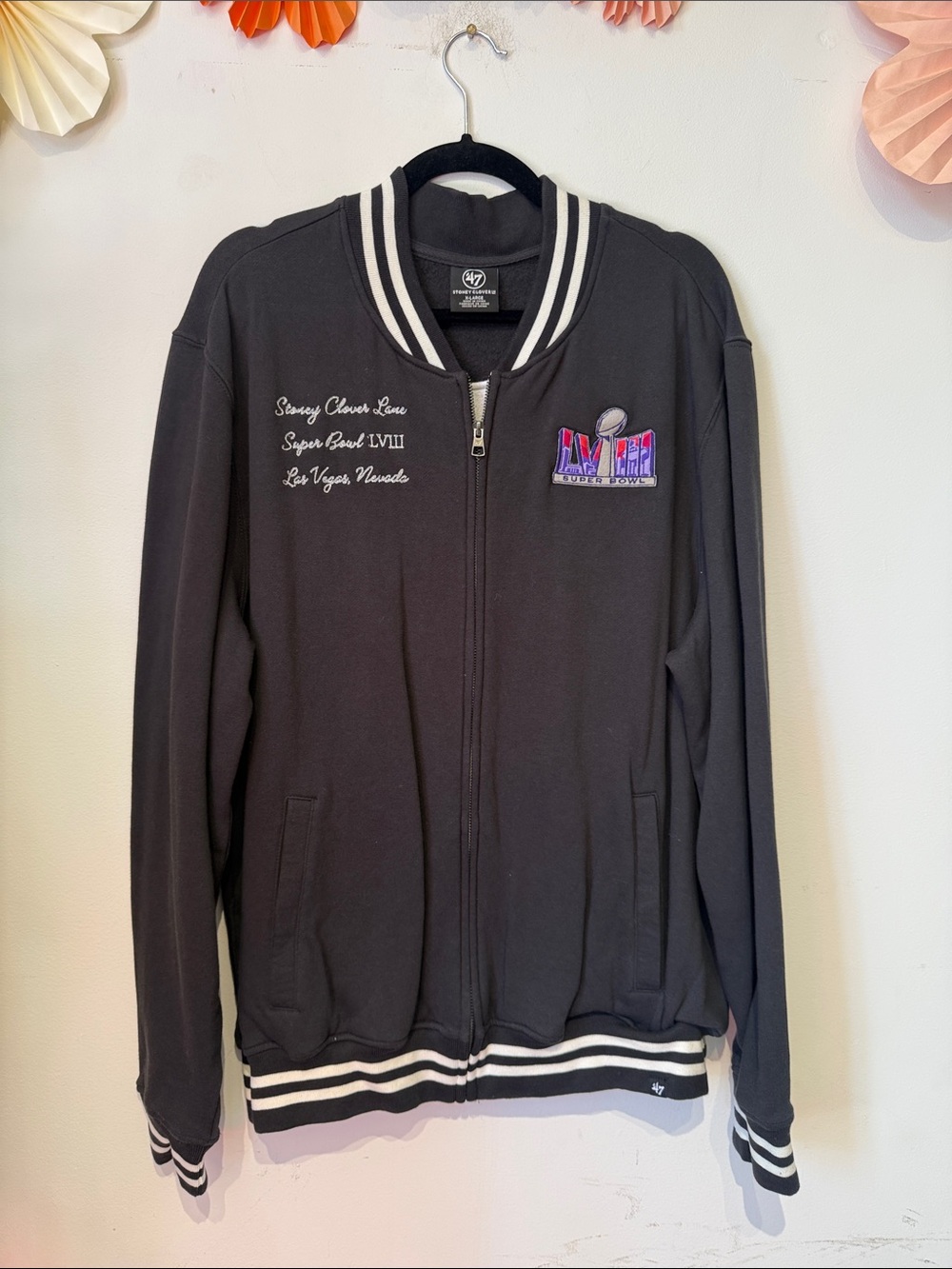 Stoney clover lane x47 Super Bowl jacket size Xlarge